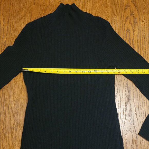Black 100% cashmere women's sweater by Alex Marie size M - Picture 4 of 7